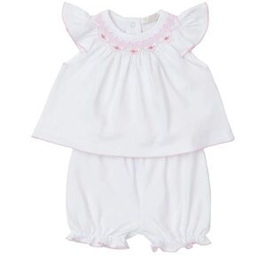 NWT Kissy Kissy Girls Smocked Sunsuit Set